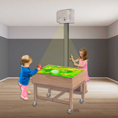 Interactive Sandboxes VR Games Interactive Santa VR Experience Kids Projection Interactive Games