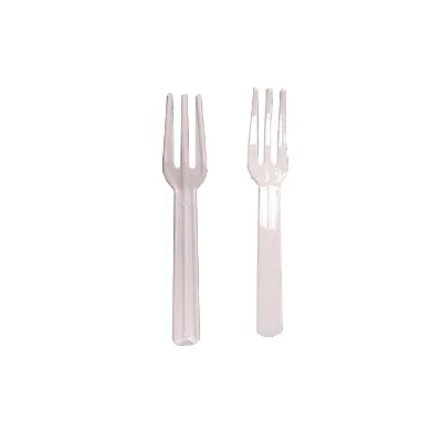 Export Korea Disposable Ps Mini Fork Individual Wrapped Salad Black Plastic Forks