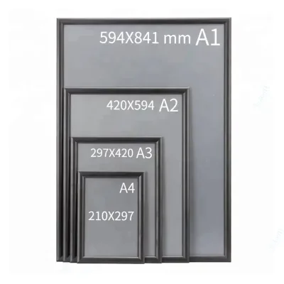 A1,A2,A3,A4 Size Poster Hangers Advertising Sign Frame Snap Frame Promotional Display Stand