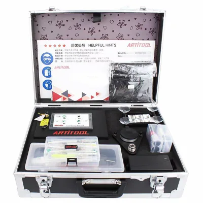 Artitool E8 Electric Glass Repair Tool Kit Auto Windshield Crack Bullseye Chip Repair Set for Car Glass Restoration