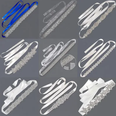 High-End Rhinestone Bridal Belt Western Brides Womens Formal Dress Accessory Light-Luxury Wedding Waist Chain