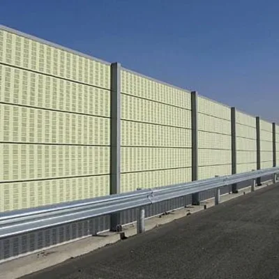 High Light Transmission Acoustic Panel Urban Viaduct Noise Reduction Sound Barrier Weather Impact Resistant Noise Barrier Fence