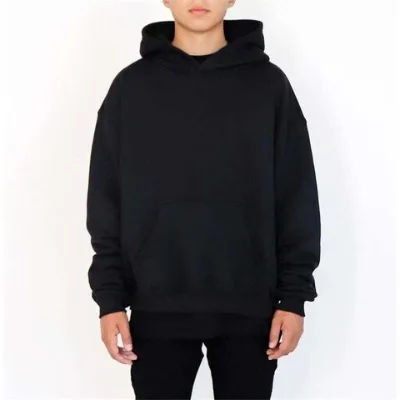 Men's Hoodie High Quality Unisex French Circular Fabric Cotton Knitted Men's Hoodie