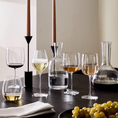 Borough Luxury European Glassware Sets Creative Modern Design 500ml Lead-Free Crystal Handblown Wine Glass Water Tumbler for