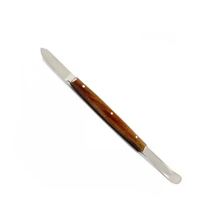 Dental Orthodontic Wax Knife Dental Pottery Lab Instruments Wooden Handle Stainless Steel Wax Knives Tools