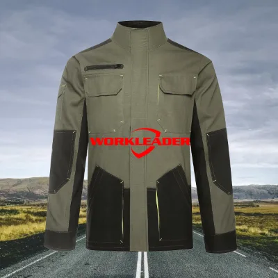 Customized 100% Cotton Canvas Breathable Work Coveralls Plus Size High Tenacity Safety Protective Construction Workshop Jackets