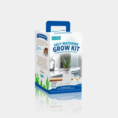 SELF-WATERING ORGANIC GROW KIT for SUCCULENTS & CACTI-HOME/INDOOR USE