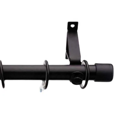 Wholesale Curtain Roman Rod Single Rod Thickened Mute Black Wrought Iron Curtain Track Rod Stand