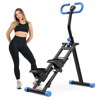 Home-Use Steel Step/Stair Climbing Machine with Adjustable Armrest Height Indoor Aerobic Exercise Equipment