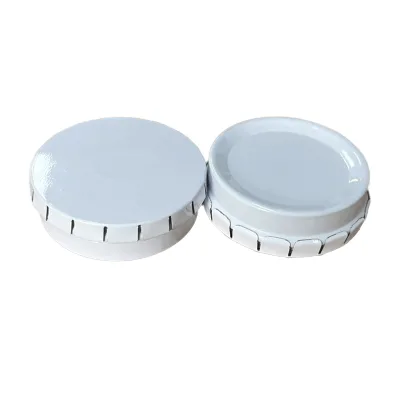 Small Click Clack Canisters Tin Round Customized Printed Tins for Candy