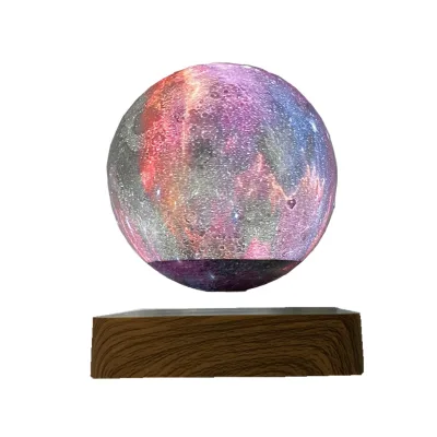 Levitating Moon Lamp with Magnetic Levitation - Color Starry Night Light, Ideal for Bedroom & Desk Floating Moon Lamp
