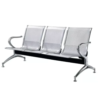 Modern Design Chrome 3-Seater Waiting Chairs for School and Hospitals Clinic Furniture