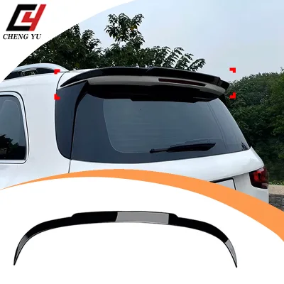 High Quality ABS Rear Roof Spoiler Wing in Gloss Black & Carbon Look for 2019+ Mercedes-Benz GLB-Class X247 Aero Tailgate Wing