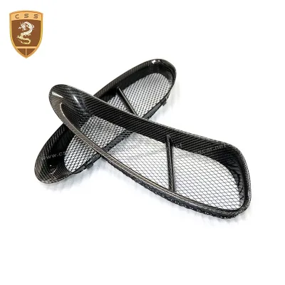 Good Quality Carbon Fiber Rear Fenders Side Vent Grille for Porsche Cayman 981