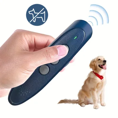 Ultrasonic Dog 3 Modes Barking Control Device Portable USB Rechargeable Deterrent Pet Training with Warning Sound Button