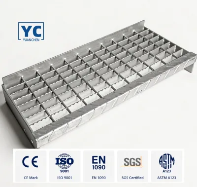 For Yogurt CIP Wash Bay Operation Areas This Non Slip Sanitary Platform Uses Galvanized Steel Grating