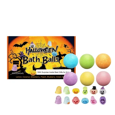 Hot Sale Bath Balls Fun Colorful Daily Refreshing Gentle Moisturizing Cleanses Body Halloween Toy Bath Ball Holiday Gift Set