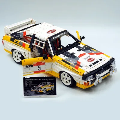YC 23043 3887PCS Car Serie Technical AUDI S1 1:8 Super Sport Car Building Block Model Technical Educational Toy Festival Gift