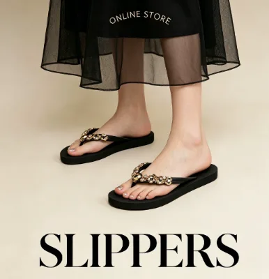 Rhinestone Decor Women Flip Flops PVC Sole Summer Thong Slippers Flat Open Toe Fashion Outdoor Beach Ladies Flip Flops