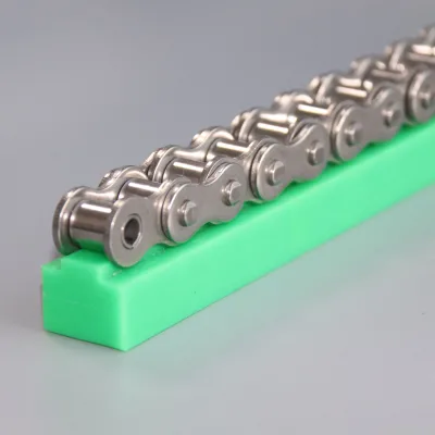 UHMW-PE Chain Guide for Longer Wearing Conveyor Systems Noise-Free Lubrication-Free Custom Cutting Casting Plastic Modelling