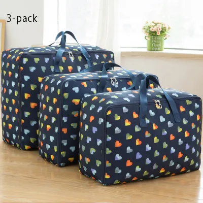 Oxford Cloth Waterproof Storage Bag Medium Oversized Three-piece Set, Quilt Clothing Oversized Capacity Storage