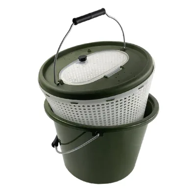 Double Layer Fishing Lure Buckets Boat Fishing Buckets Live Fish Storage Container Custom Fishing Equipment Live Lure Barrels
