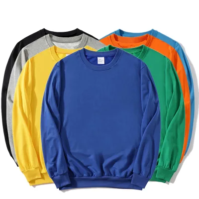 Custom logo Street Wear Oversized Hoodies  Blank Drop Shoulder Crewneck Sweatshirts Men Unisex Crew Neck
