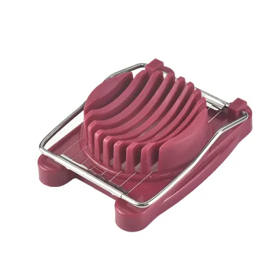 Egg Cutter - Plastic and Stainless Steel 304 Combined - One-piece Egg Slicer for Cutting Eggs and Kiwi Fruit Peels