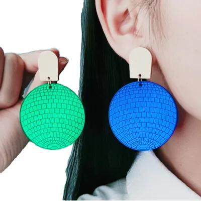 6 Colors Multicolor Statement Ball Drop Earrings Colorful Acrylic Jewelry for Women and Girls Perfect Gift for Fashion Lovers
