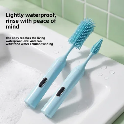 Price Discount Portable Reversible 5 in 1 Bottle Cleaning Brush New Design Baby Bottle Rack Silicone Bottle Cleaning Brush