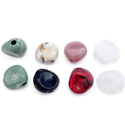 DIY Clothing & Accessories with Irregular Hole Resin Color Beads Jewelry Bags Shoes Swimsuits-Colored Plastic Beads for Garments