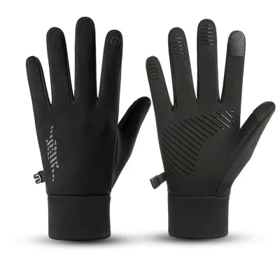 New Durable Non-slip Cycling Gloves unisex Winter Outdoor Water-repellent protection Touchscreen Compatibility Reflective Gloves