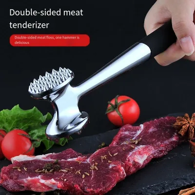 Solid Hammer Steak Hammer, Steak Hammer, Zinc Alloy Tendon Breaker, Tender Meat Beating Tool, Double-sided Meat Loosening Hammer