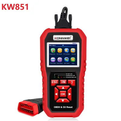 KW851 Automotive Scanner Oil Service Light Reset Device 12V Car OBD2 Diagnostic Tool