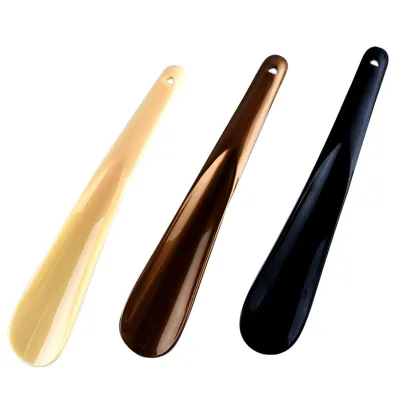 Customizable Plastic Shoe Horn 19.5cm Lazy People's Shoe Lifters with Custom Trademark Printing