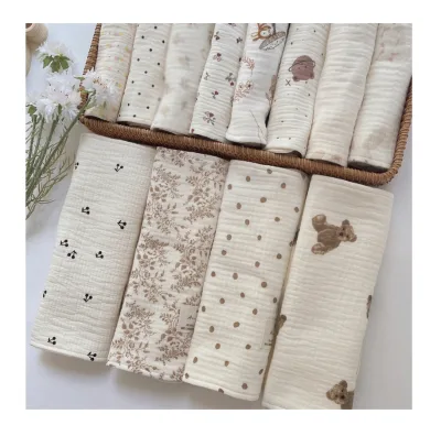Muslin Cotton Baby Burp Cloths-Absorbent & Soft Fashionable Washable Customizable Unisex Spit up Rags for Newborns