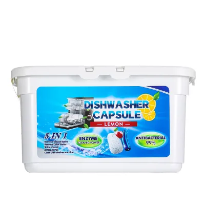 Jieti 3-in-1 All-in-One Powerball Dishwasher Pods Disposable Powder Gel Degreaser for Tough Grease Starch Removal Spotless