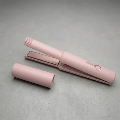 Rechargeable 2 in 1 Hair Straightener Curling Iron Heat Resistant Cover