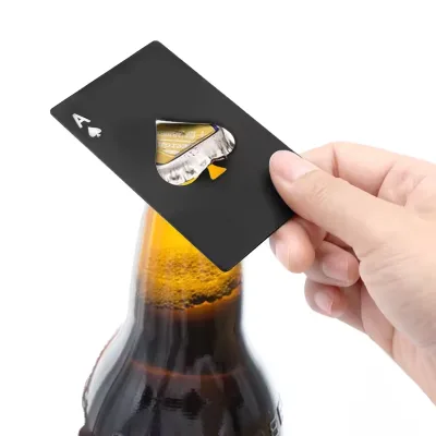 Creative Credit Card Wallet Bottle Opener Poker Card Beer Stainless Steel Bottle Opener for Italy Big Whale Fuller's ESB