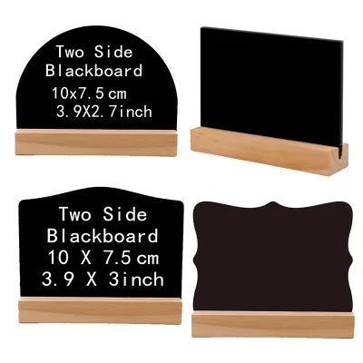 Wholesale Rustic Style Wooden Workbench Digital Stand Wooden Card Holder Wedding Table Business Card Holder Memo Note Card