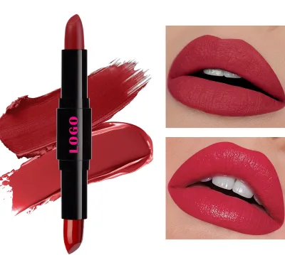 Private Label Creamy Velvet Lipstick 12 Colors Vegan Organic Waterproof Long Lasting Matte Type 5g Mineral Indients Lips Makeup