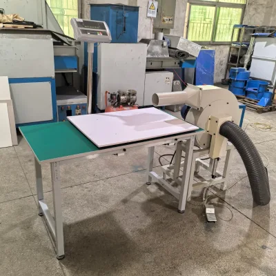 Foam Filling Machine 70 to 80Kg/h Multi Material PP Cotton Feather Crushed Foam Pillow Cushion Stuffing Machine