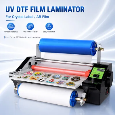 Custom Crystal Label Laminator ab Film Lamination Machine for Professional 3D Sticker Creation Projects