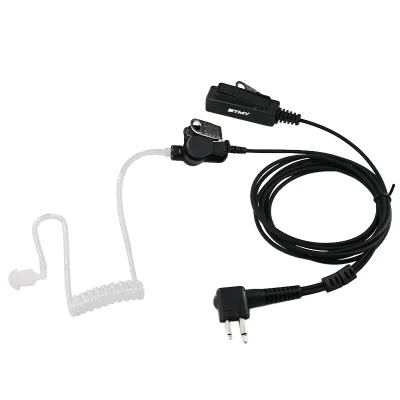 Durable Plastic PTT Earpiece for DP1400 Walkie Talkie Wired Music Earphones Headphones 12 Months Warranty for Group Security
