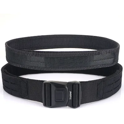 Tushi 2" Camouflage Molle System Heavy Duty Tactical Rigger Belt With Quick Release Metal Buckle