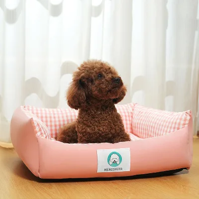 SY2025 Four Seasons General Plaid square Dog and Cat Nest Warm and Comfortable Pet Nest Pet Supplies