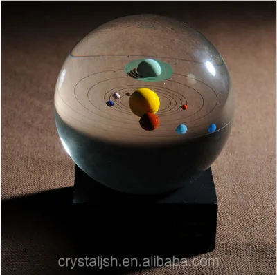 2023 Unique Design of the Universe Series Crystal Ball Celestial 3D Crystal Glass Ball for Souvenir Gifts Wholesale