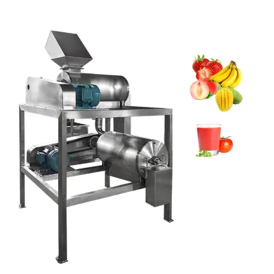 Pineapple Strawberry Fruit Juice Pulper Extract Machine Juice Processing Gentle Fruit Pulping Machine mango Pulp Making Machine