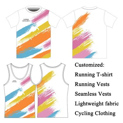 Custom Ultra-Light Seamless Vest Running Club T-Shirts Basketball Football Uniforms Track Field Marathon Design Cycling Jerseys