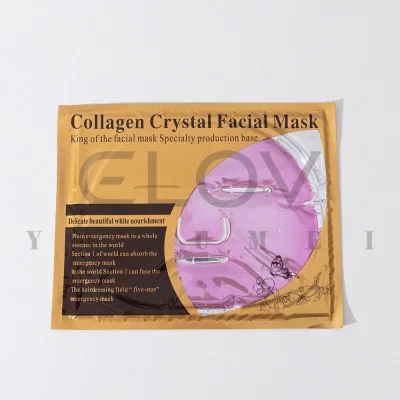 OEM Low MOQ Private Label Cotton Face Sheet Mask with Vitamin C Collagen Hyaluronic Acid-Moisturizing & Whitening